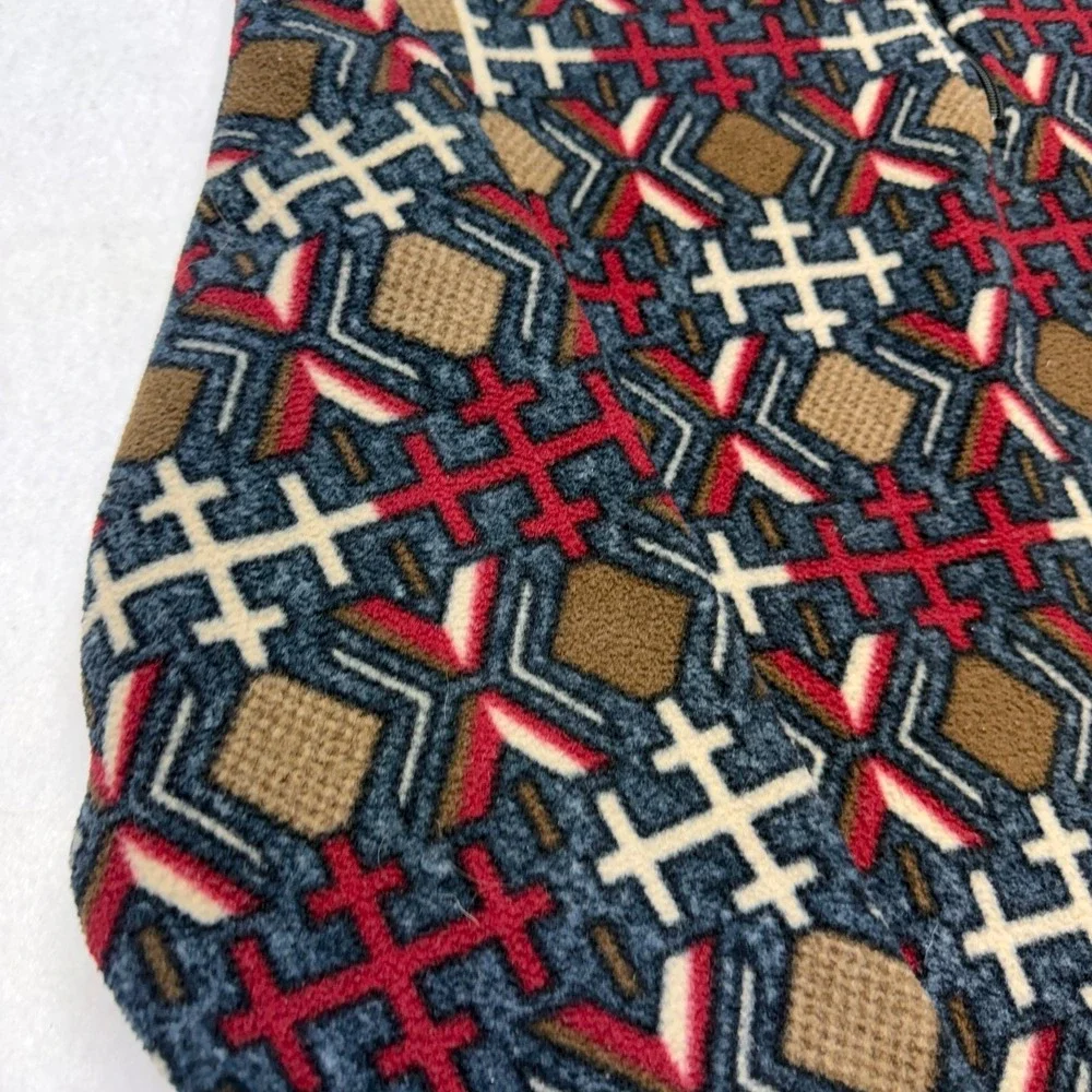 Vintage Woolrich Fleece Pullover Mens‎ XL Aztec Print Southwest 1/4 Zip 90s